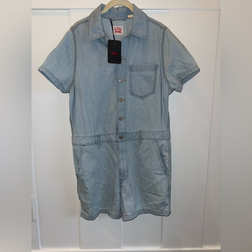 Levi's NWT Heritage denim short sleeve romper - Picture 2 of 8
